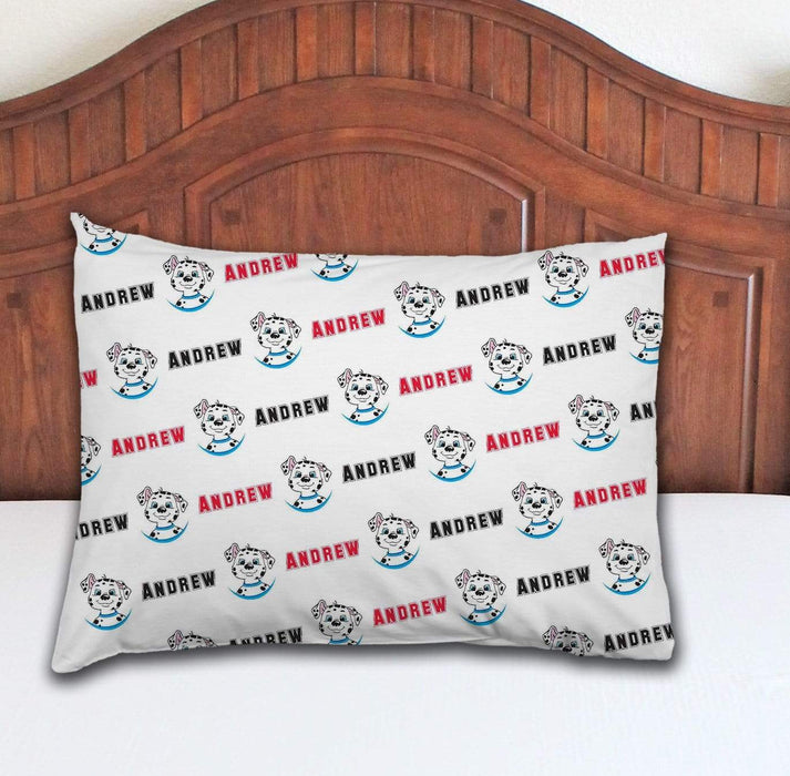 Personalized Dalmatian Design Microfiber Pillowcase 