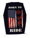 Born to Ride Motorcylce Flag Cycle SunShade Motorcycle Seat Cover