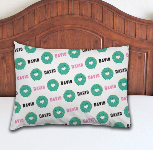 Personalized Donut Design Microfiber Pillowcase 