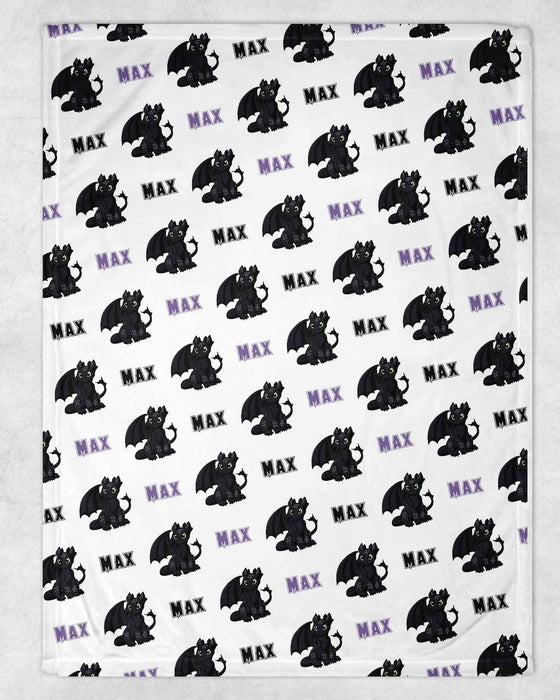 Personalized Dragon Design Soft Micro Fleece Blanket