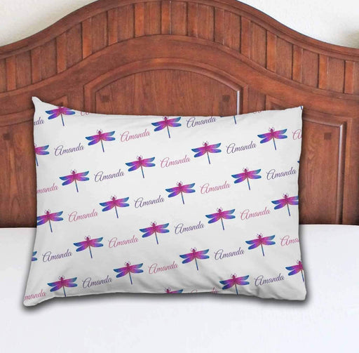 Personalized Dragonfly Design Microfiber Pillowcase 