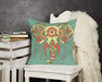 Elephant Design Throw Pillow