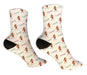 Personalized Elf Boy Christmas Design Socks