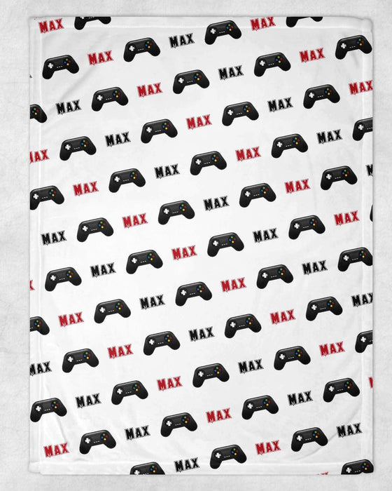 Personalized Game Controller Design Soft Micro Fleece Blanket