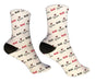 Personalized Gymnastics Christmas Design Socks