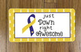 Down Syndrome Wreath Sign
