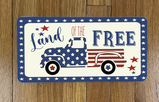 Land of the Free Wreath Sign