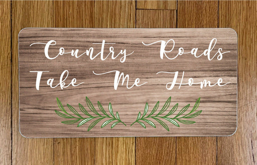 County Roads Wreath Sign