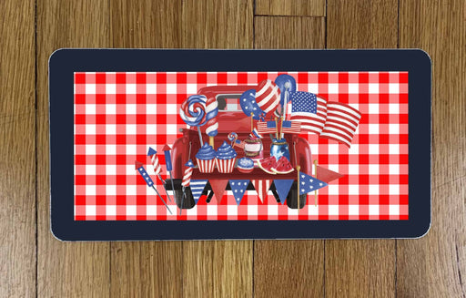 Fourth of July Truck Wreath Sign
