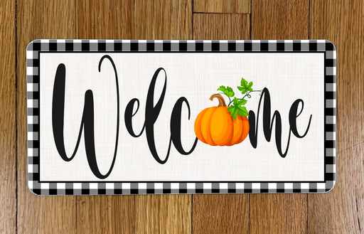 Welcome Pumpkin  Wreath Sign