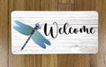 Dragonfly Welcome Wreath Sign