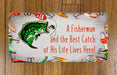 A Fisherman and Best Catch Wreath Sign