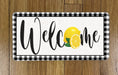 Welcome Lemon Wreath Sign