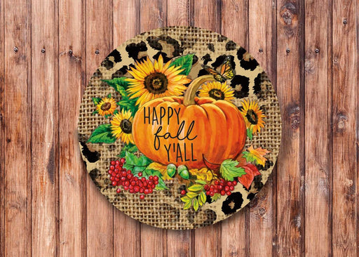 Happy Fall Y'all Wreath Sign