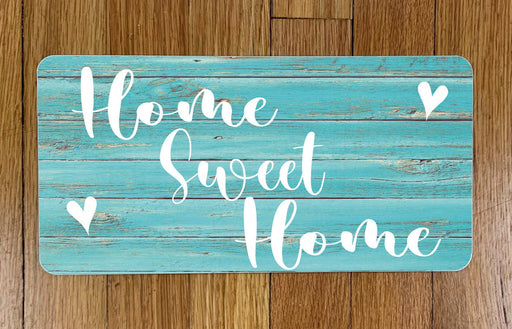 Home Sweet Home Teal wood  Wreath Sign