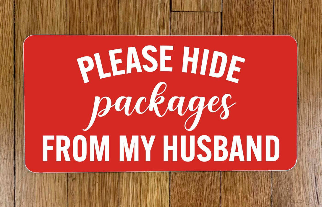 Hide Packages Wreath Sign