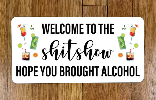 Welcome To the Show Wreath Sign