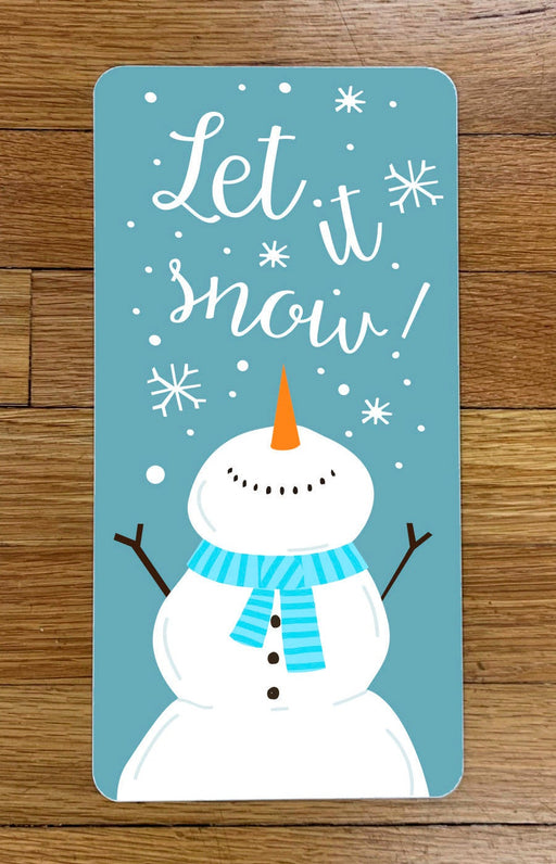 Let It Snow Snowman Wreath Sign