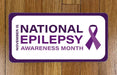 National Epilepsy Awareness Wreath Sign