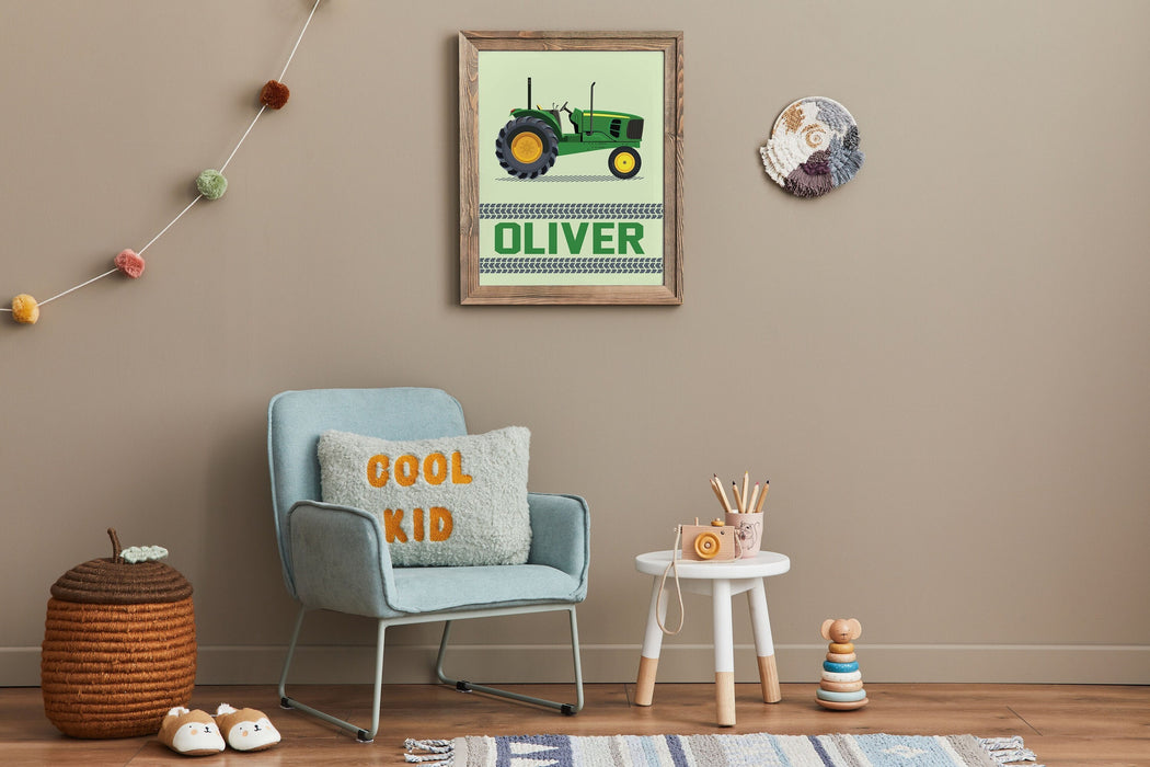Personalized Tractor Poster