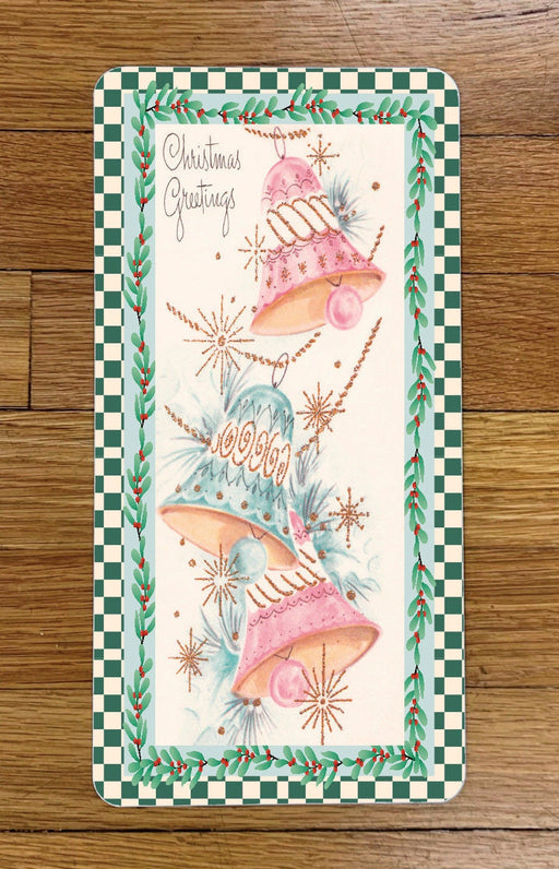 Christmas Greetings Bells Wreath Sign