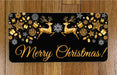 Silver and Gold Reindeer Wreath Sign