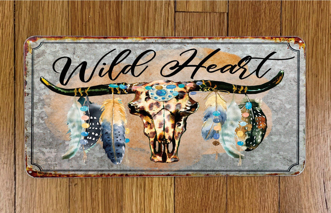 Wild Heart Wreath Sign