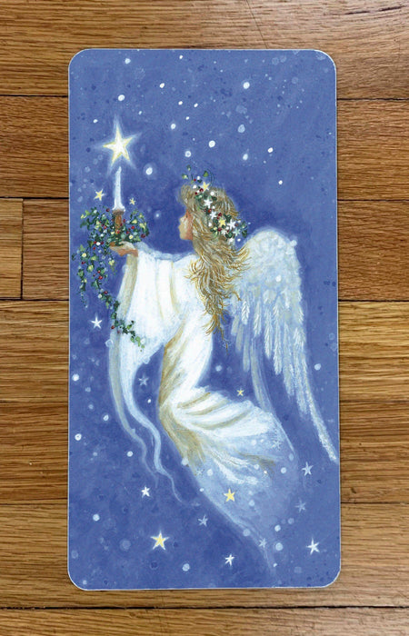 Angel with Candle Wreath Sign
