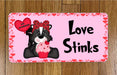 Love Stinks Wreath Sign