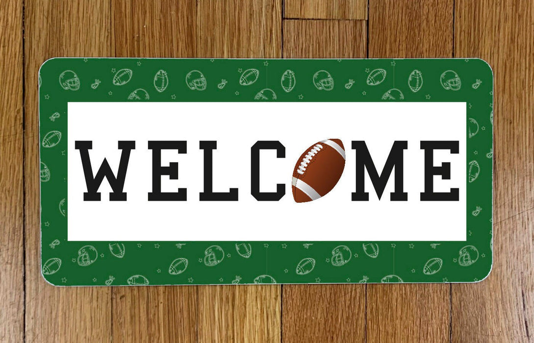 Football Welcome Wreath Sign