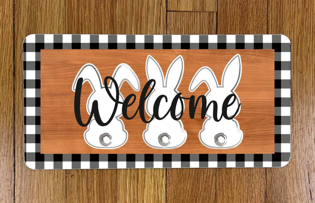 Welcome Bunnies Wreath Sign