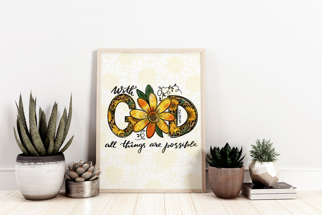 With God All Things are Possible Poster