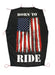 Born To Ride American Flag Cycle SunShade Motorcycle Seat Cover