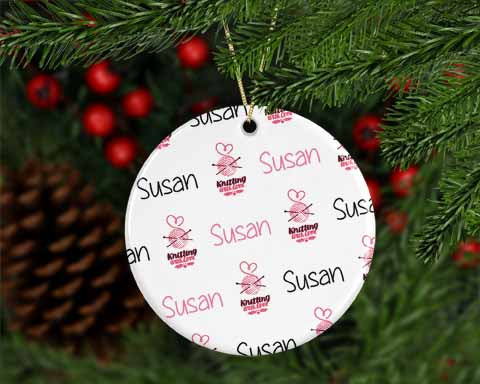 Personalized Knitting Ornament