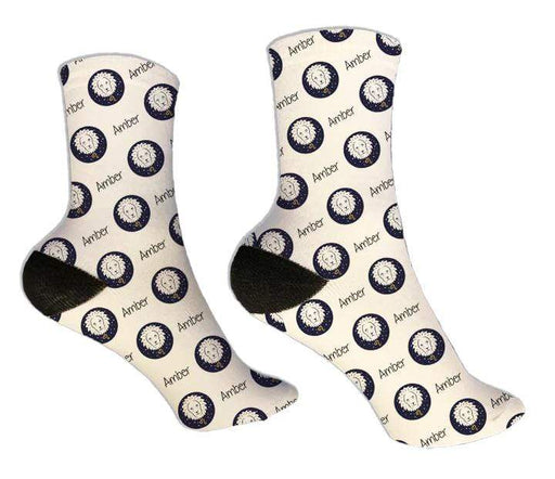 Personalized Leo Zodiac Design Socks