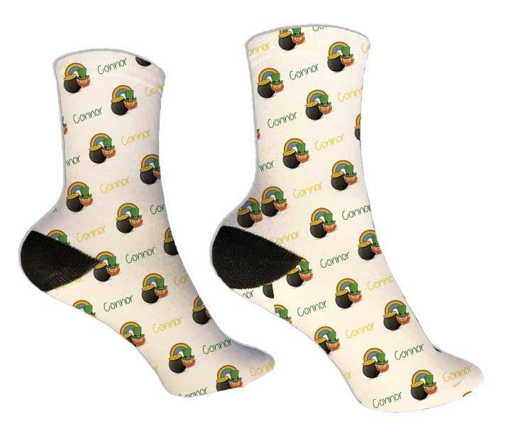 Personalized Leprechaun St. Patrick's Day Design Socks