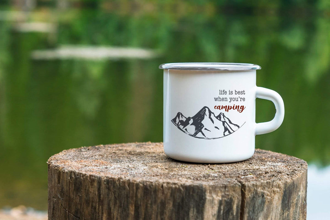 Life is Best Design Camping Coffee Mug