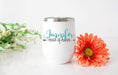 Personalized Maid of Honor Design 12oz Stainless Steel Wine Tumbler