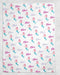 Personalized Mermaid Design Soft Micro Fleece Blanket