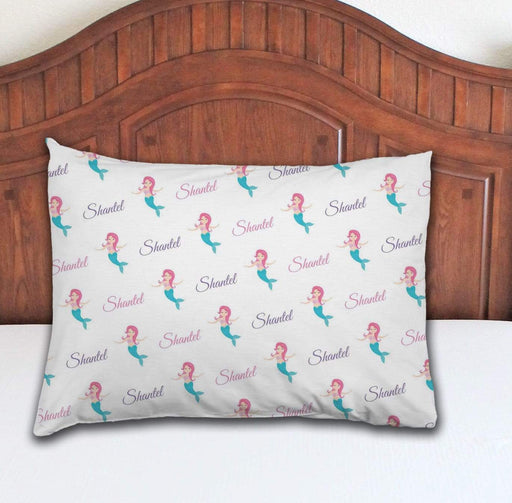 Personalized Mermaid Design Microfiber Pillowcase 