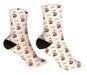 Personalized Panda Christmas Design Socks