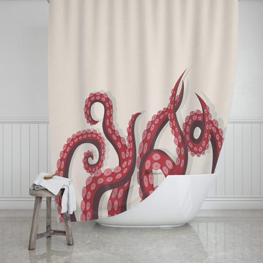 Octopus Design Shower Curtain
