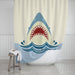 Shark Design Shower Curtain