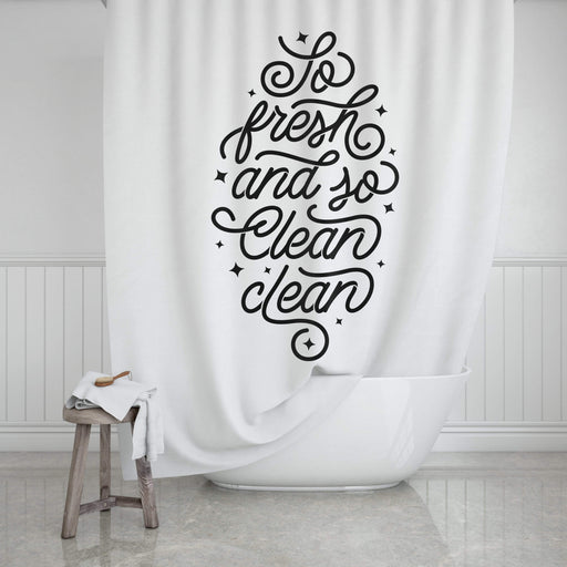 So Fresh So Clean Design Shower Curtain
