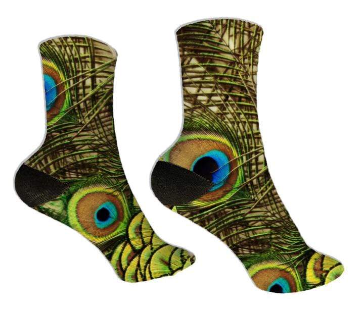 Peacock Design Socks