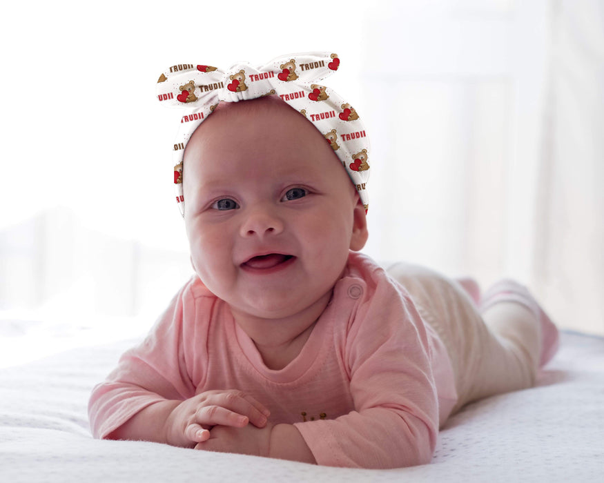 Personalized Teddy Bear Design Baby Headband