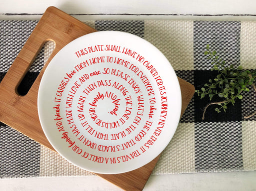 Plate-Giving Design Ceramic Plate