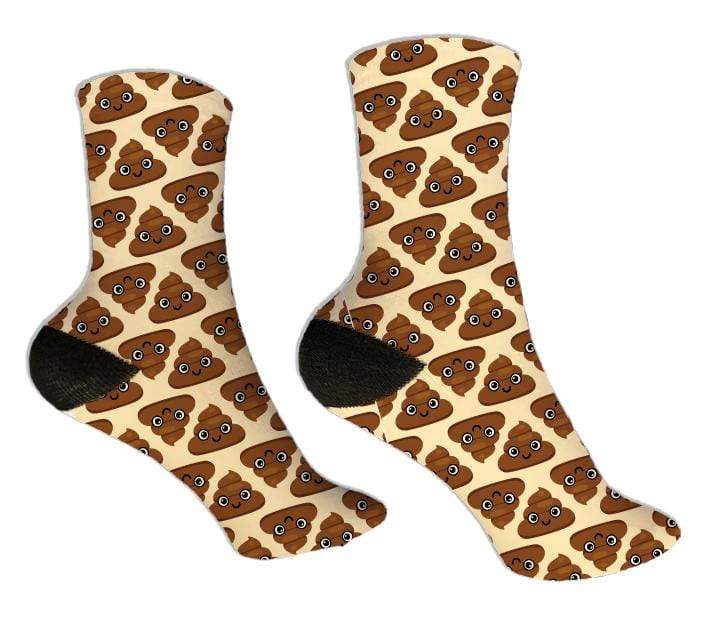 Poop Emoji Design Socks — Potter's Printing