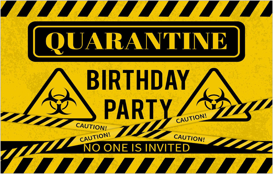 Quarantine Birthday Design Stainless Steel Slim Can Holder