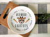 Reindeer Carrots Design Ceramic Plate